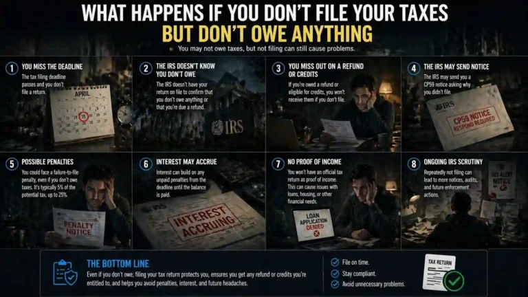 What Happens If You Don’t File Your Taxes But Don’t Owe Anything