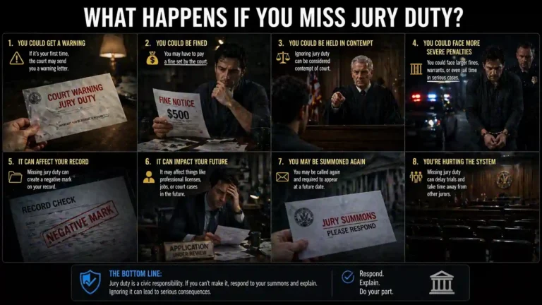 What Happens If You Miss Jury Duty?