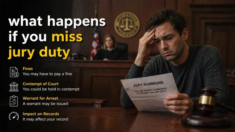 what happens if you miss jury duty