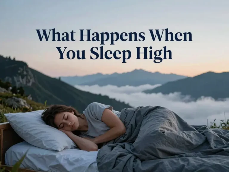 what happens when you sleep high